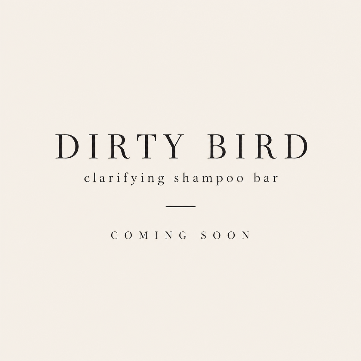 Dirty Bird Clarifying Shampoo Bar