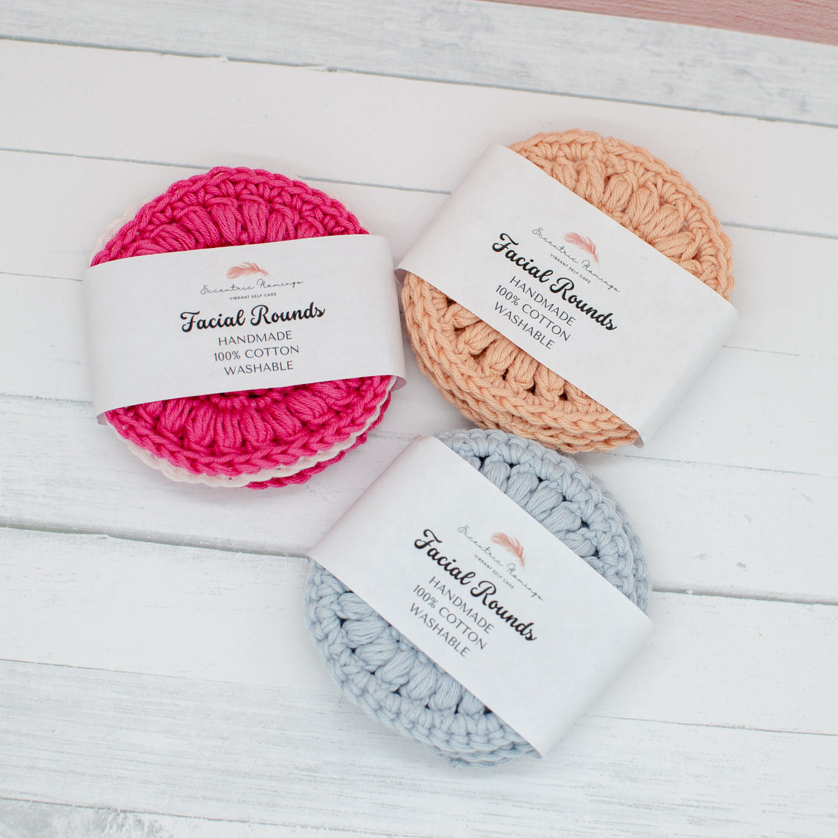 Cotton Crochet Washable Facial Rounds