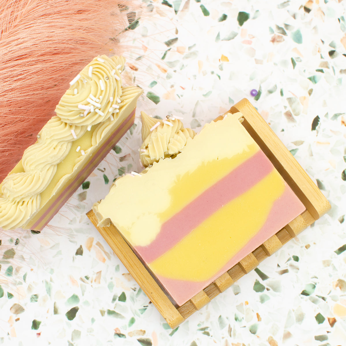 Patisserie Soap: bakery-inspired soap bar with a lemon pastry scent