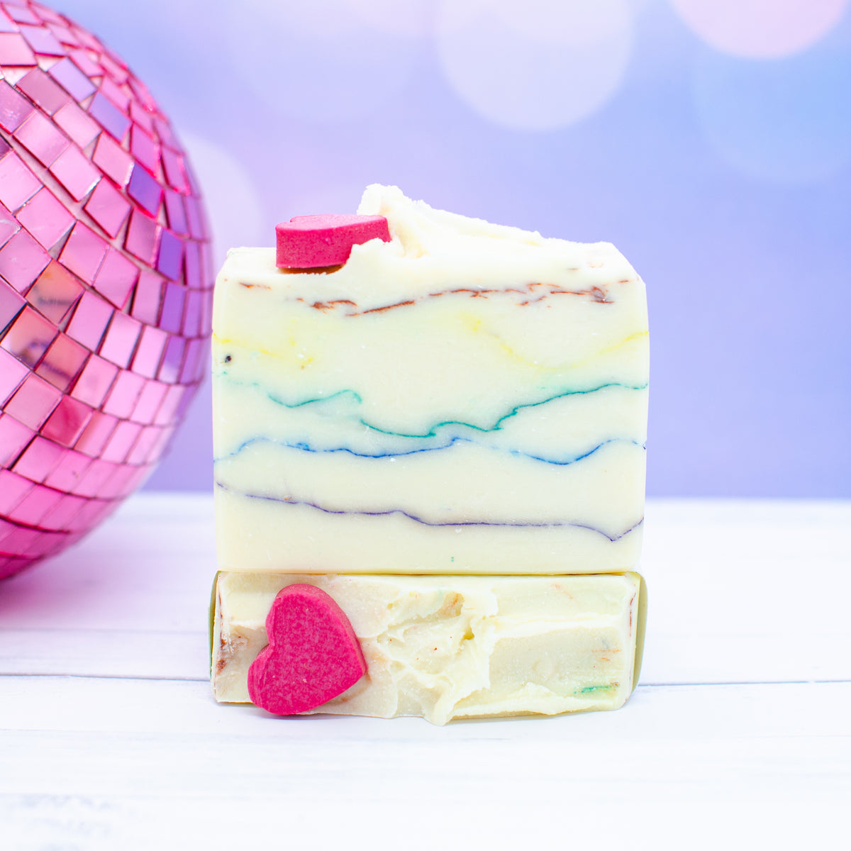 Love is Love Soap: colorful pride soap bar scented with pear and prosecco (photo 2)