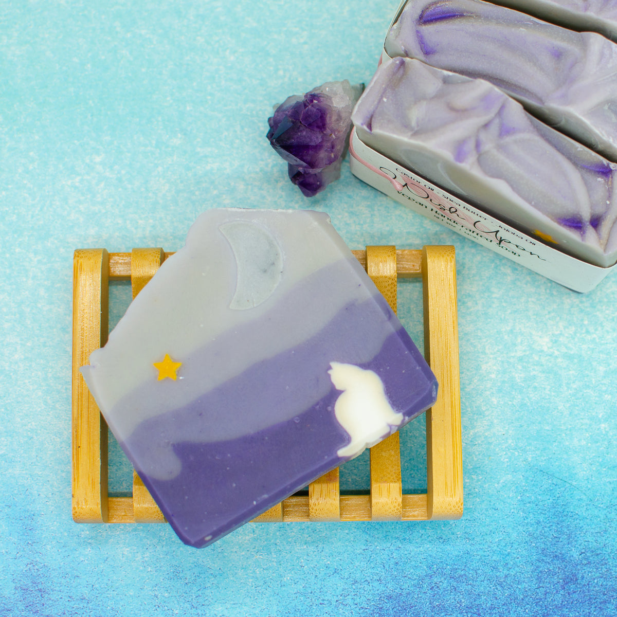 Wish Upon Soap: shea and kokum butter soap bar scented with peony and amberwood (photo 2)