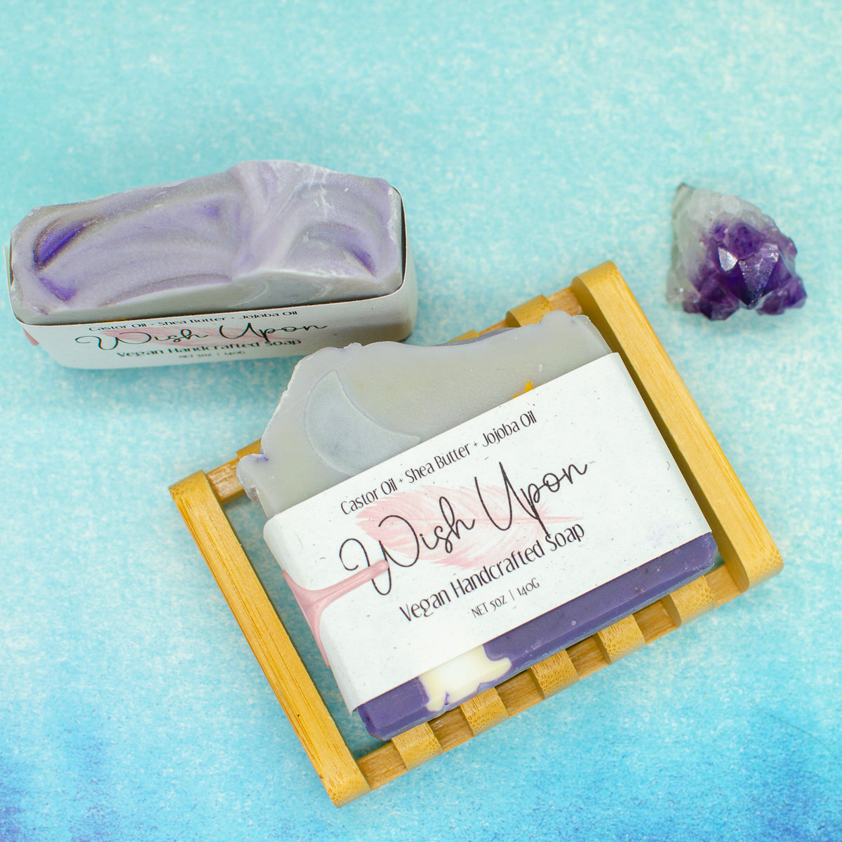 Wish Upon Soap: shea and kokum butter soap bar scented with peony and amberwood (photo 4)