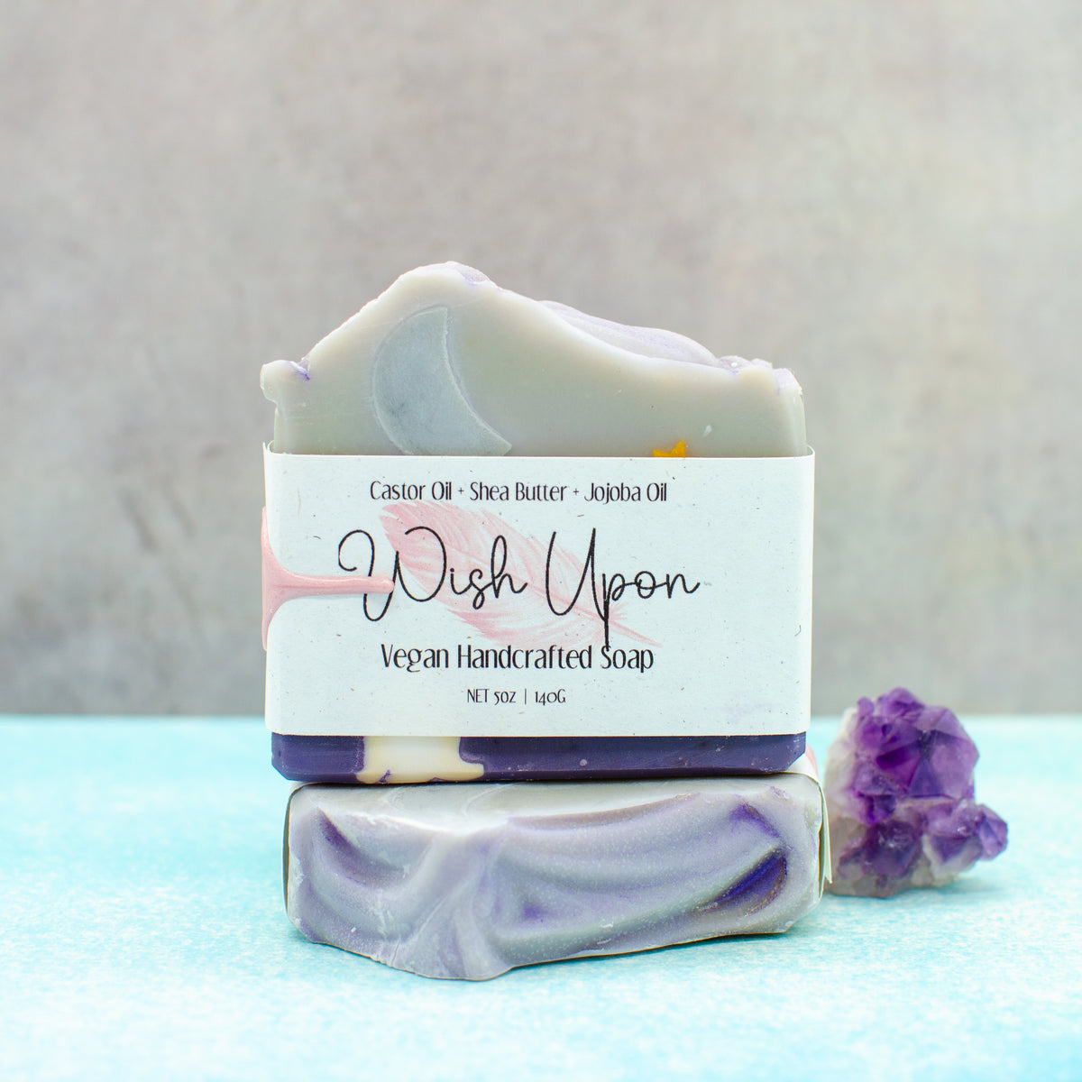 Wish Upon Soap: shea and kokum butter soap bar scented with peony and amberwood (photo 3)