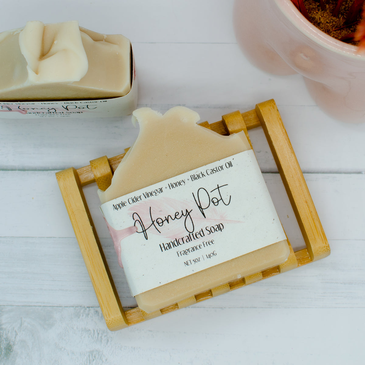 Honey Pot Apple Cider Vinegar Soap: fragrance-free apple cider vinegar and honey soap bar (photo 3)