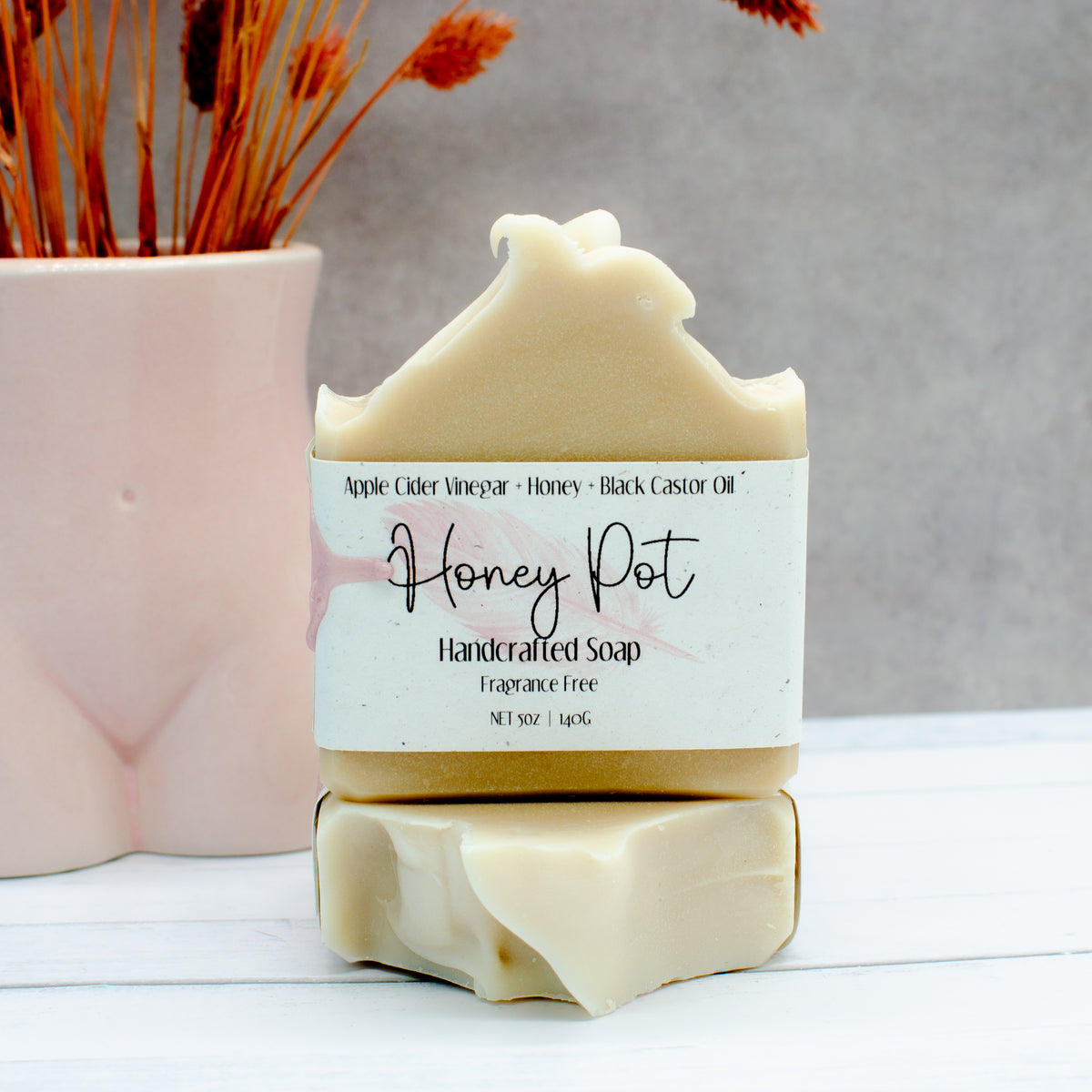 Honey Pot Apple Cider Vinegar Soap: fragrance-free apple cider vinegar and honey soap bar
