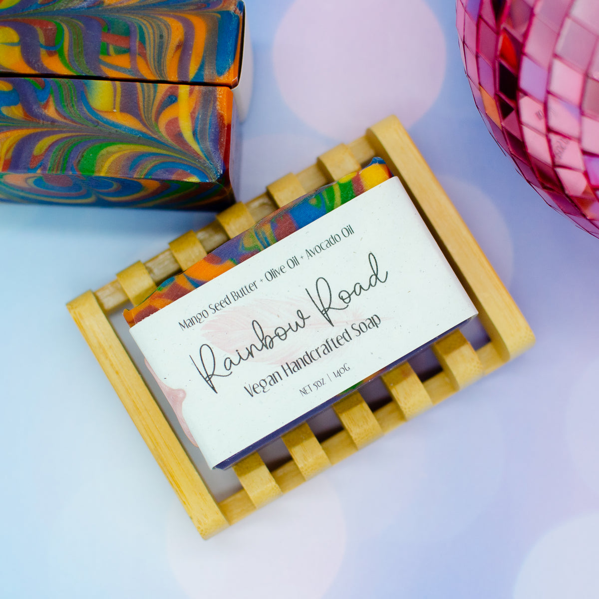 Rainbow Road Soap: fruity rainbow-themed soap bar (photo 4)