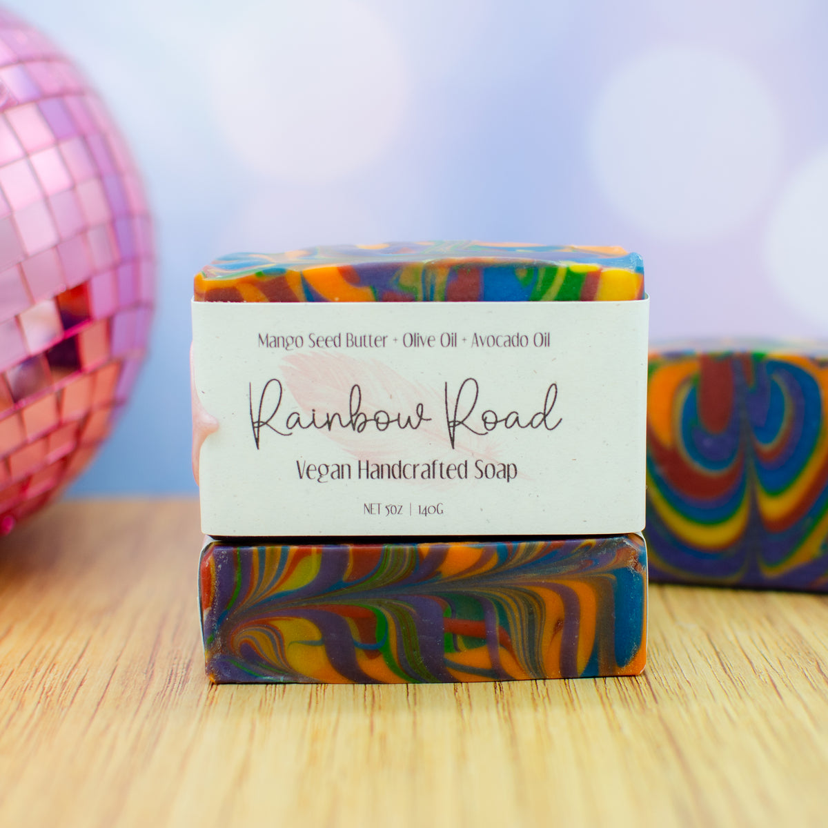 Rainbow Road Soap: fruity rainbow-themed soap bar (photo 2)