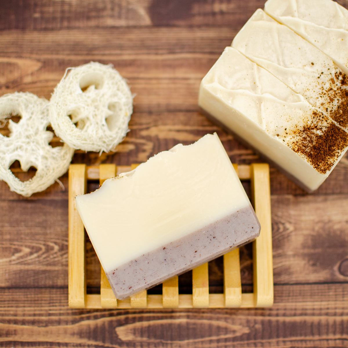 Coconut Breeze Soap: coconut milk soap bar with a coconut and lime scent