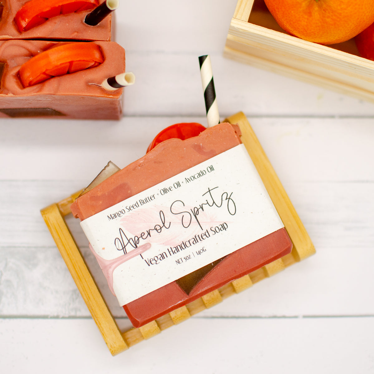 Aperol Spritz Soap: grapefruit and champagne scented soap bar (photo 4)