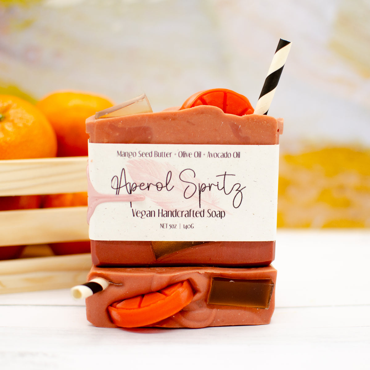 Aperol Spritz Soap: grapefruit and champagne scented soap bar (photo 2)