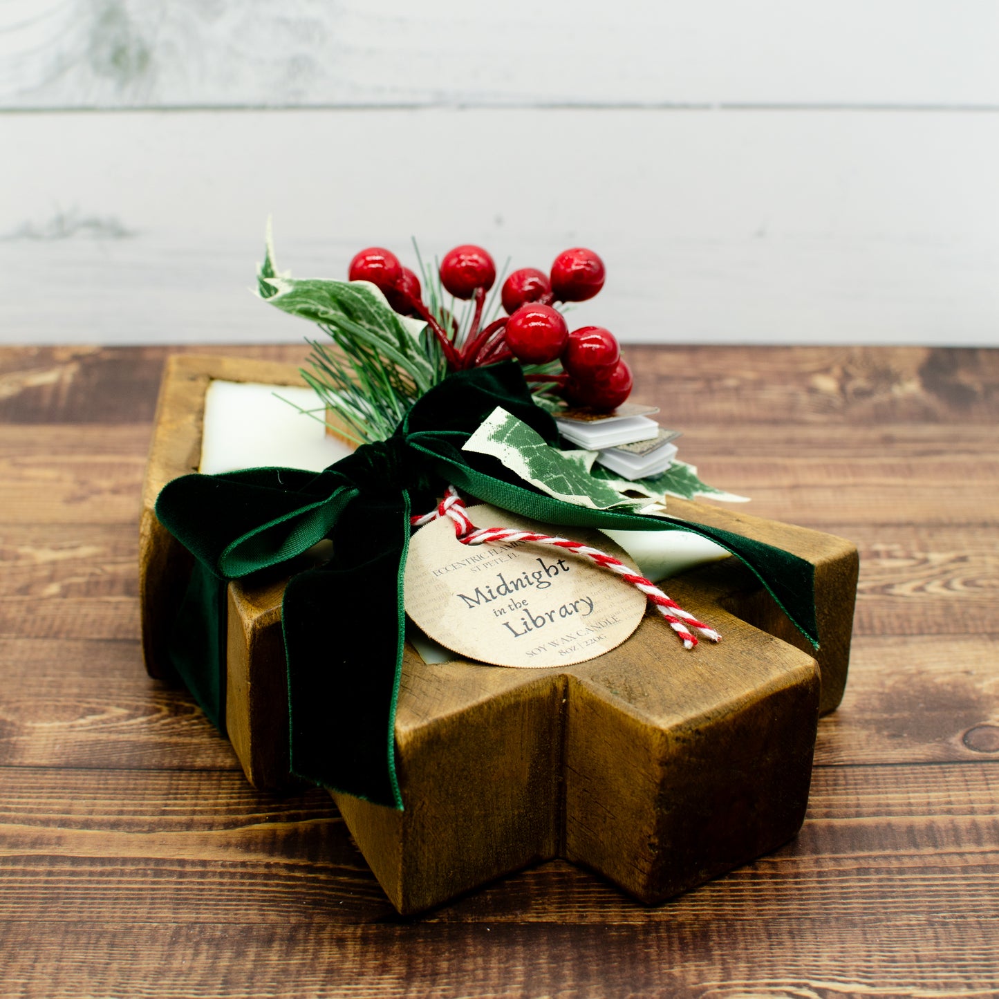 Christmas Dough Bowl Candle - Midnight in the Library