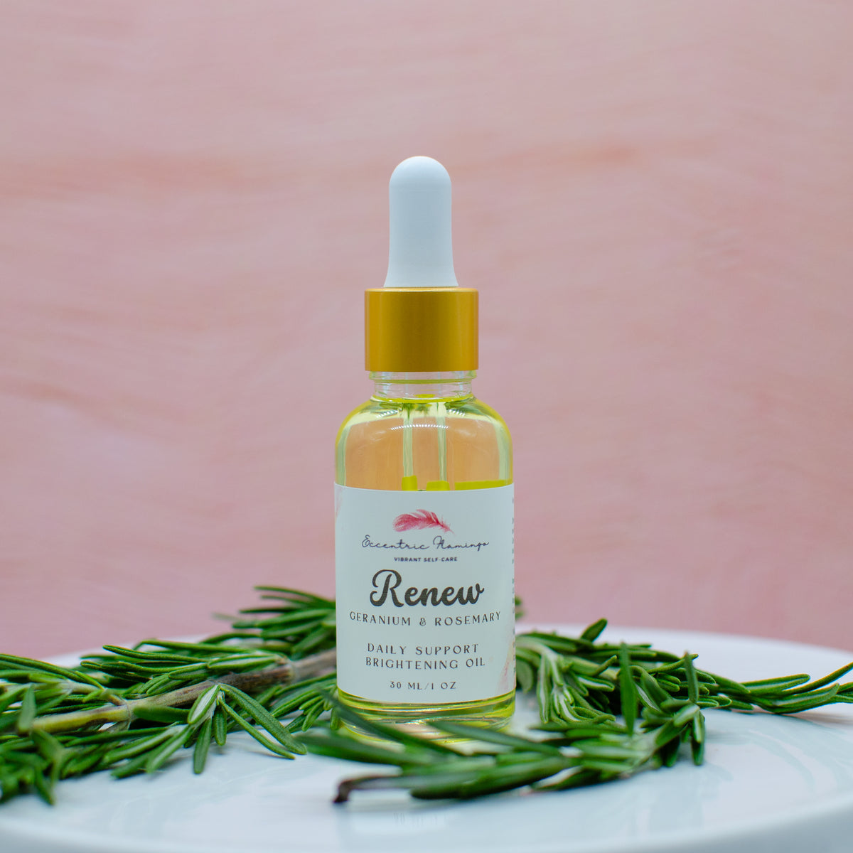 Renew Daily Facial Oil: geranium and rosemary daily facial oil