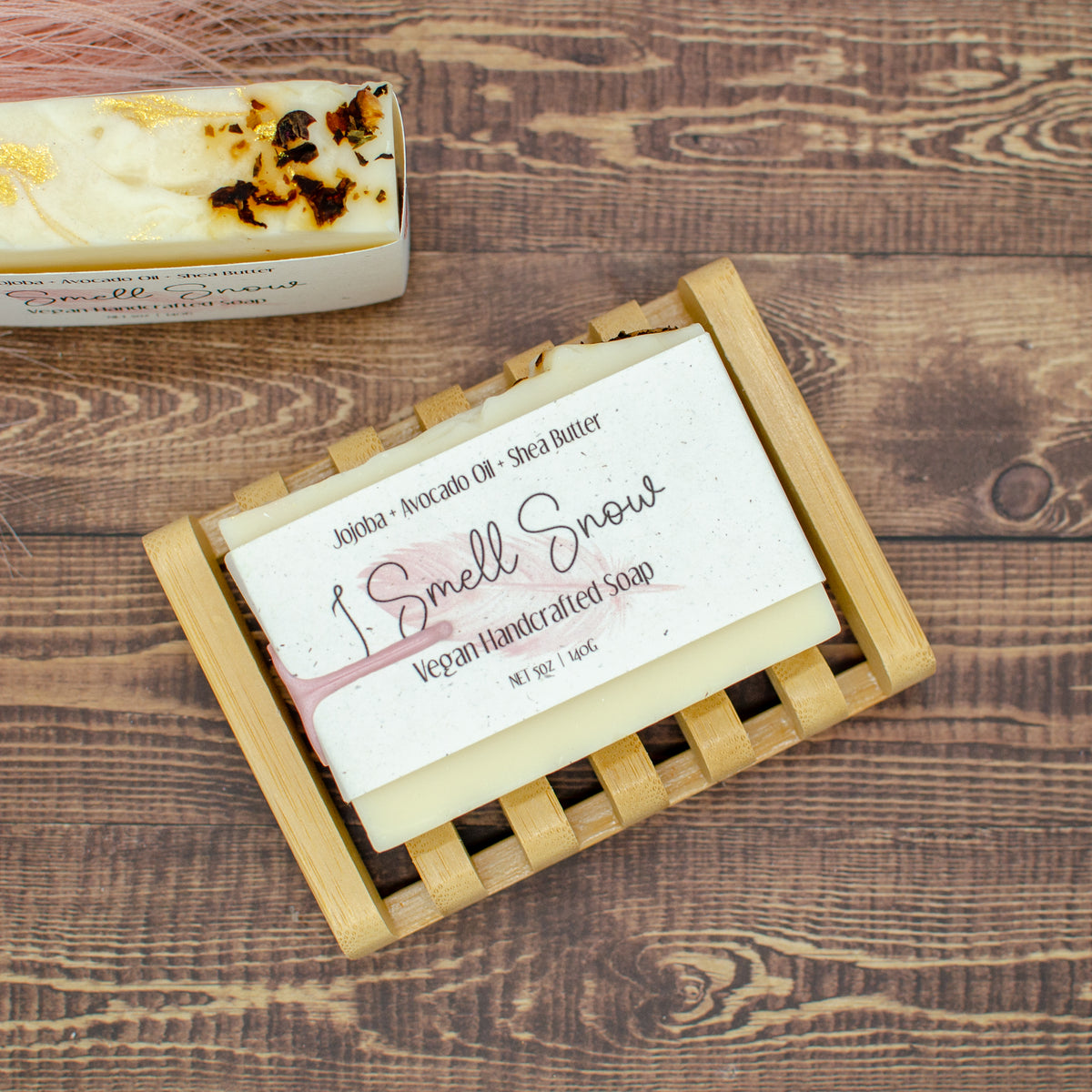 I Smell Snow Soap: winter soap bar scented with cranberry, orange, and juniper (photo 3)