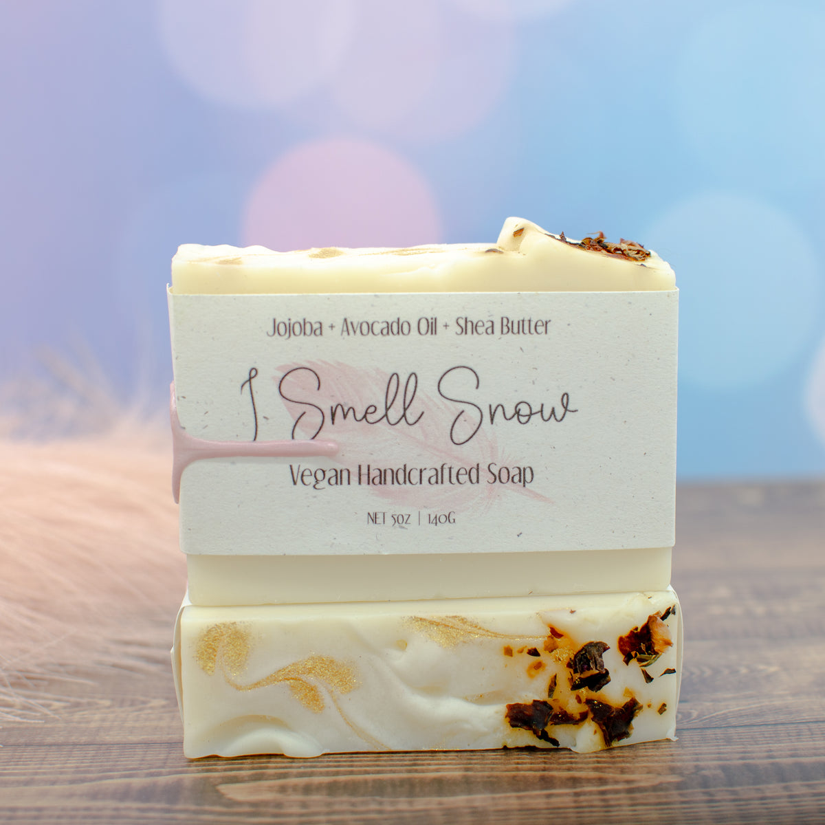 I Smell Snow Soap: winter soap bar scented with cranberry, orange, and juniper (photo 2)
