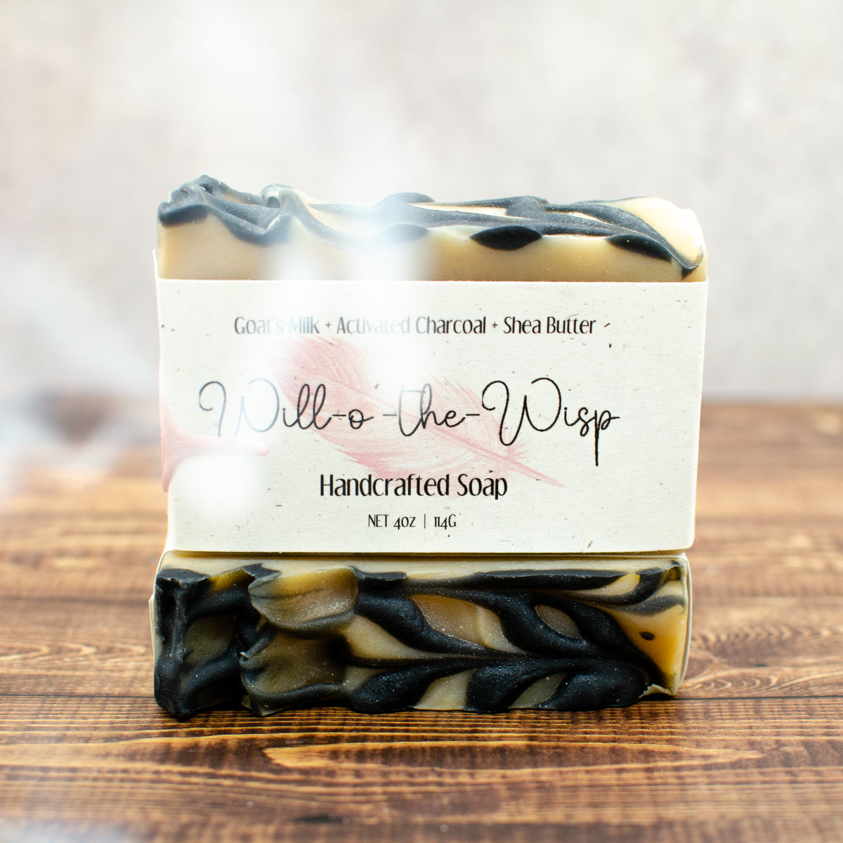 Will-o'-the-Wisp Goat's Milk Soap: goat's milk and activated charcoal soap bar