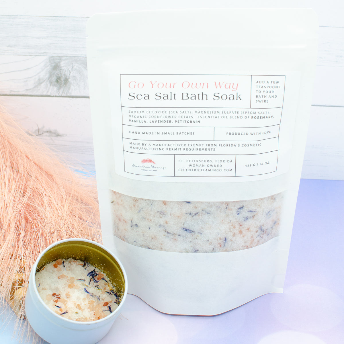 Go Your Own Way Sea Salt Bath Soak: rosemary and lavender sea salt bath soak (photo 2)