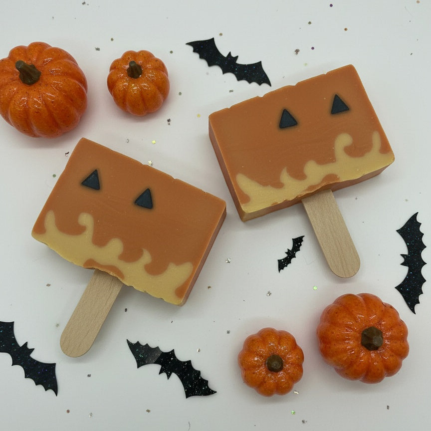Pumpkin Pop! Soap: pumpkin and caramel scented Halloween soap bar