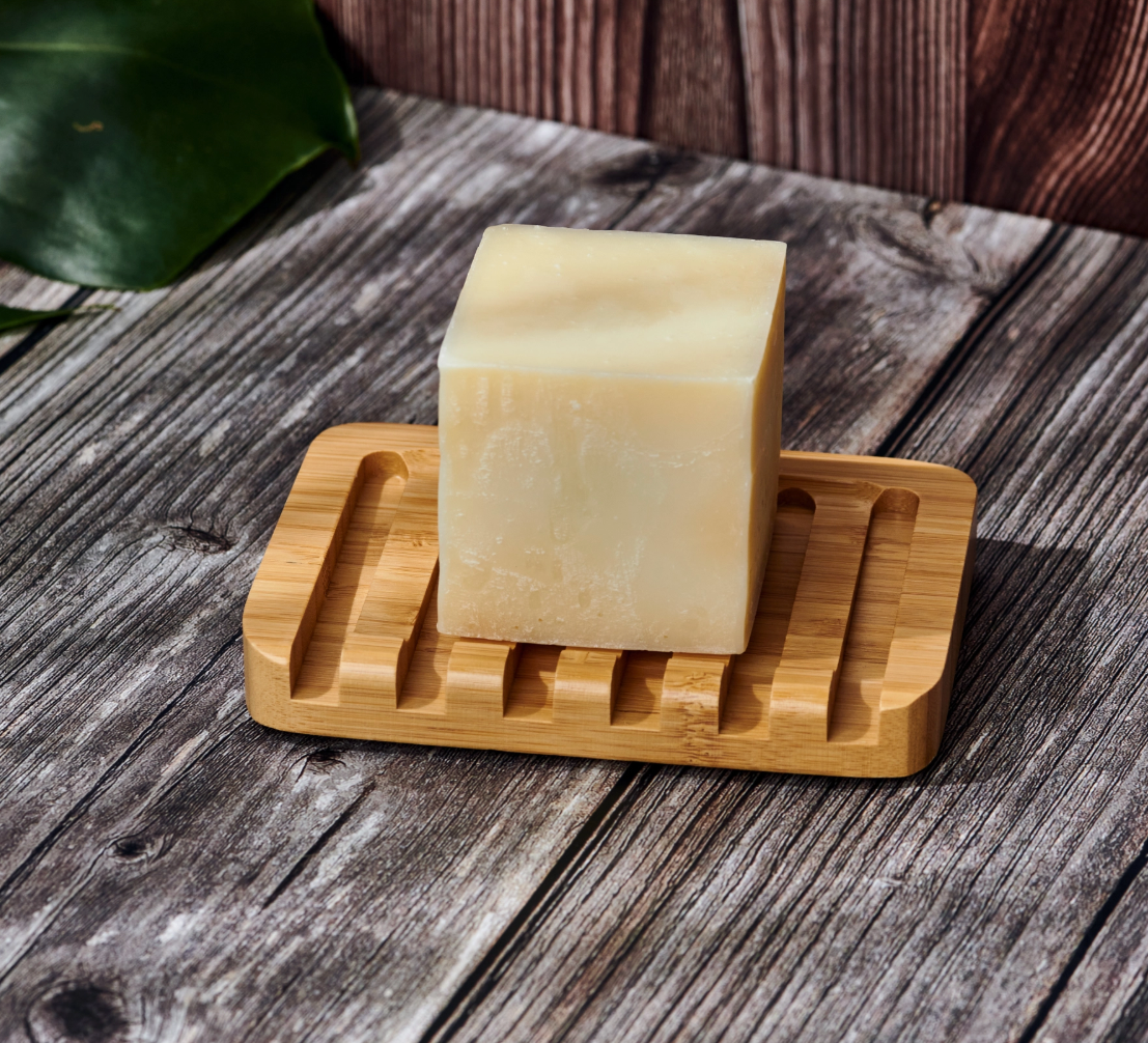Bamboo Soap Dish: self-draining bamboo soap dish
