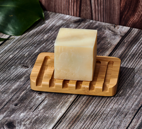 Bamboo Soap Dish: self-draining bamboo soap dish