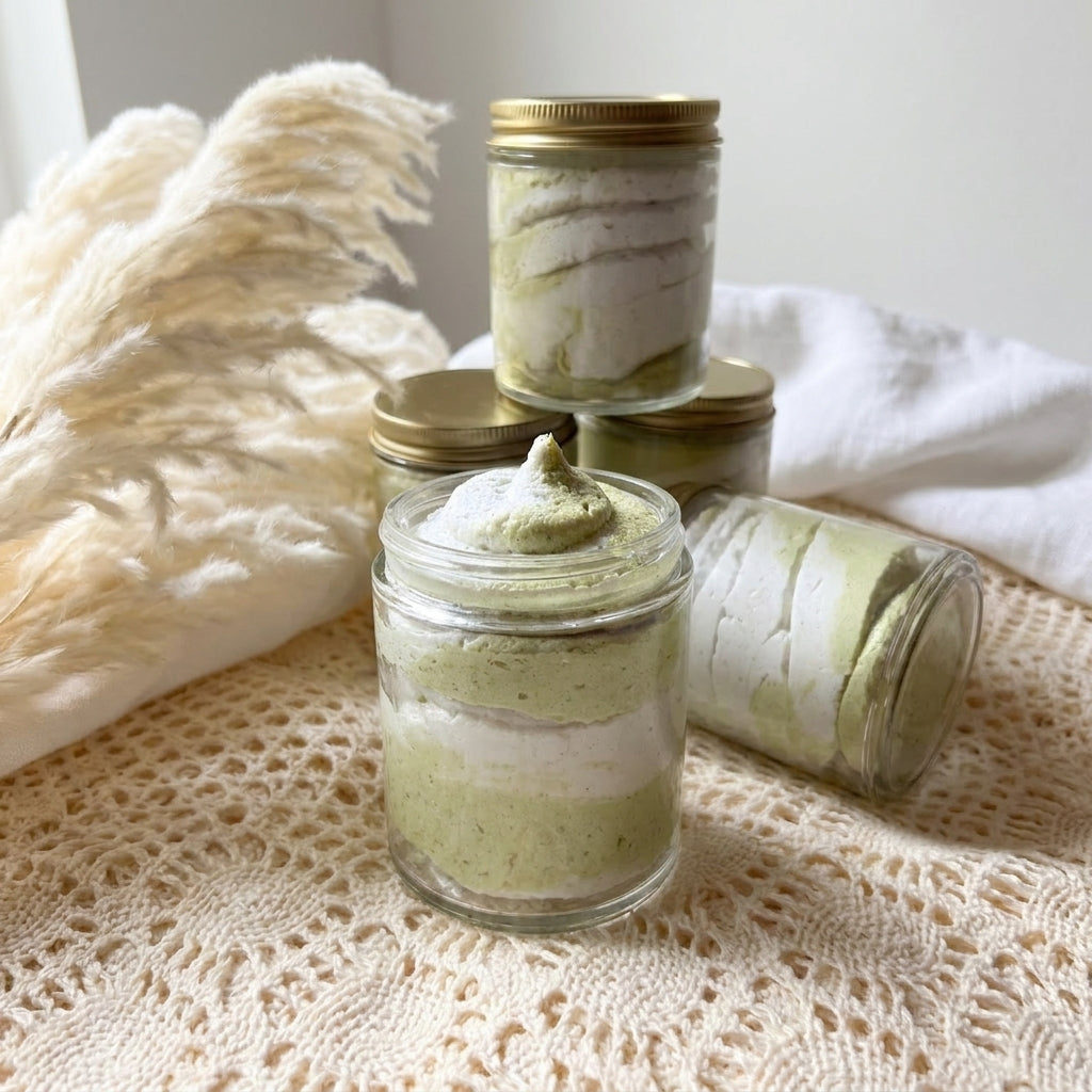 Matcha Latte Whipped Soap Scrub